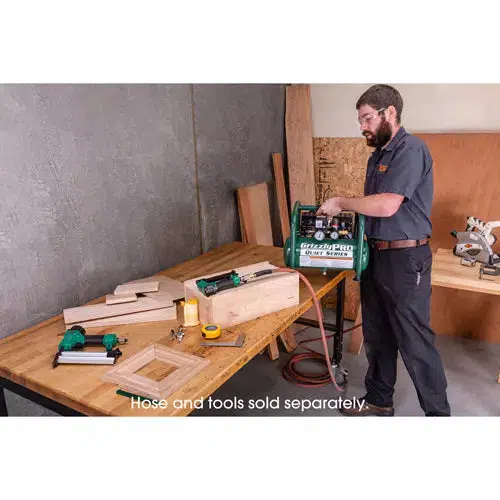 Grizzly PRO T32335 - 2-Gallon Oil-Free Quiet Series Air Compressor - Ysert