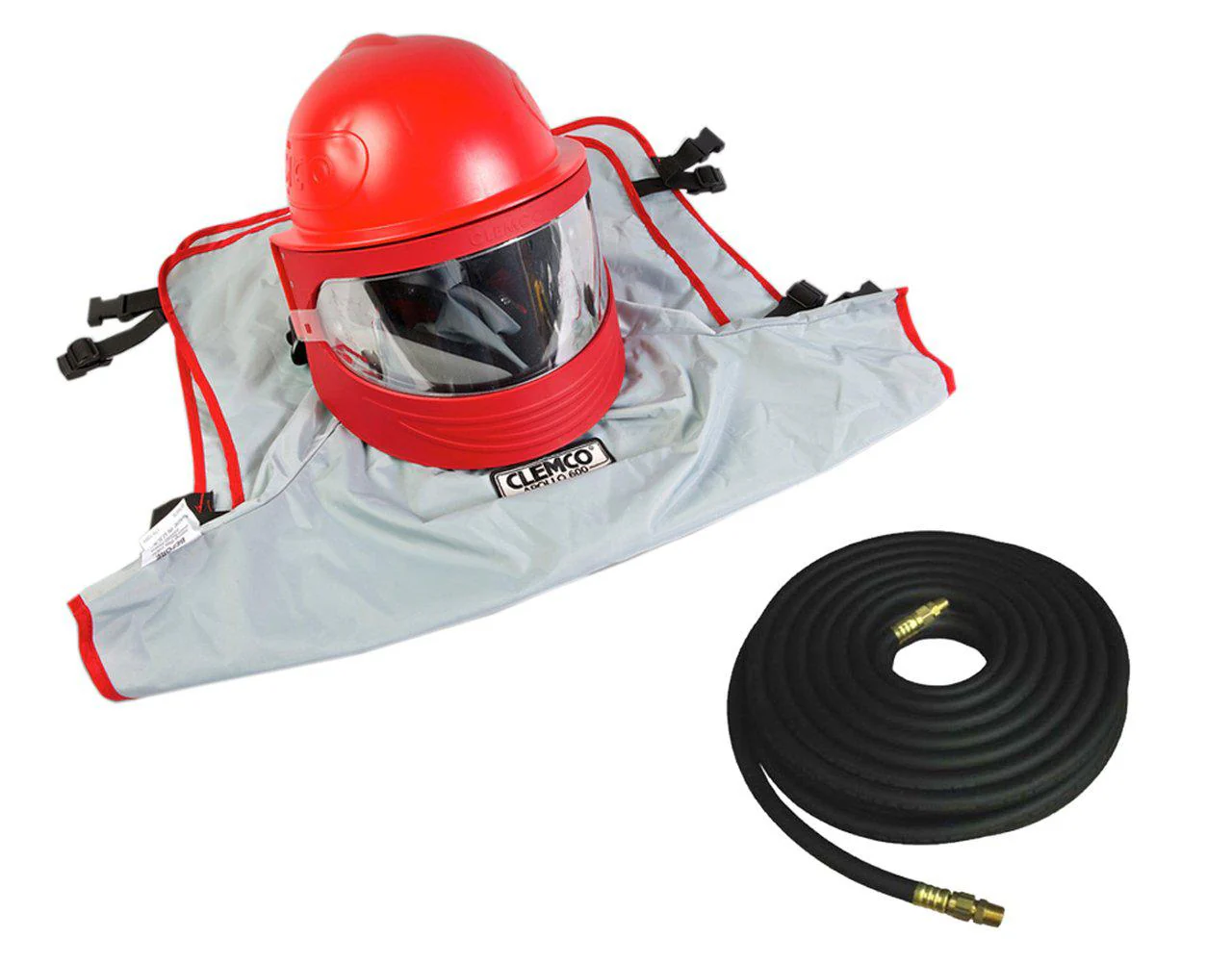 Clemco Apollo 600 LP Respirator w/ Web Suspension & 50-foot respirator Hose - Ysert