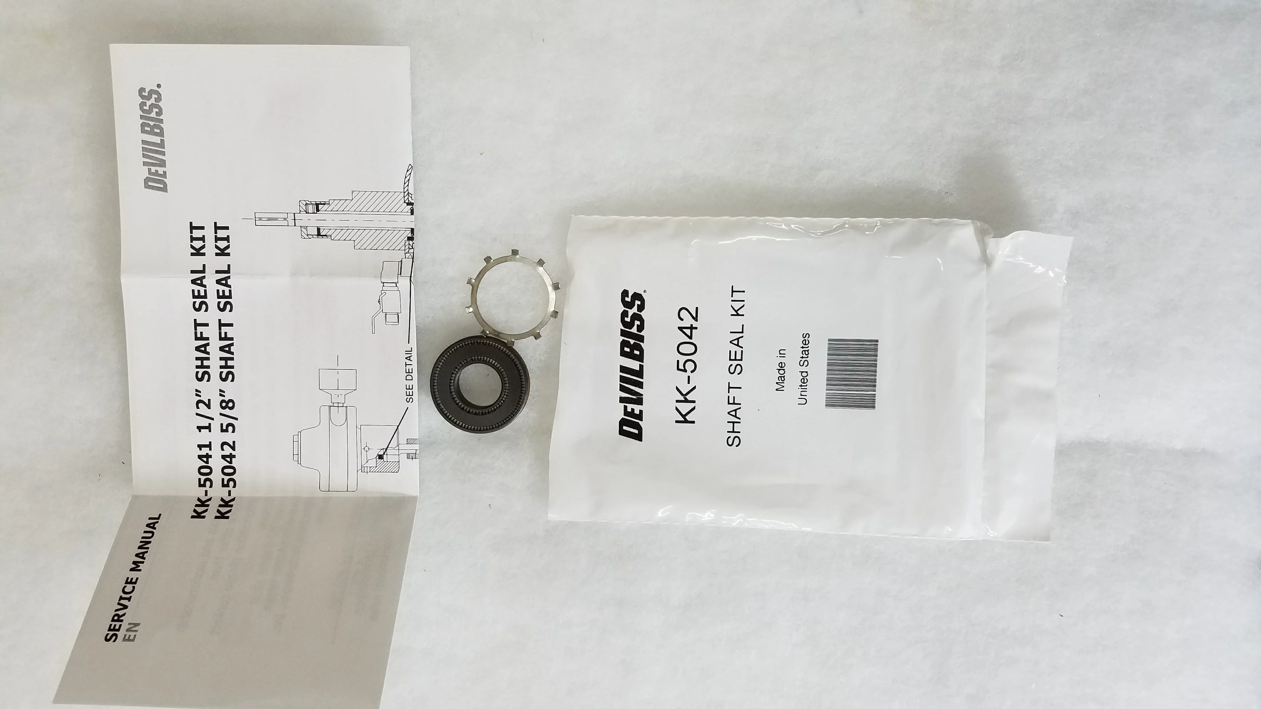 Devilbiss KK-5042 Shaft Seal Kit - Ysert