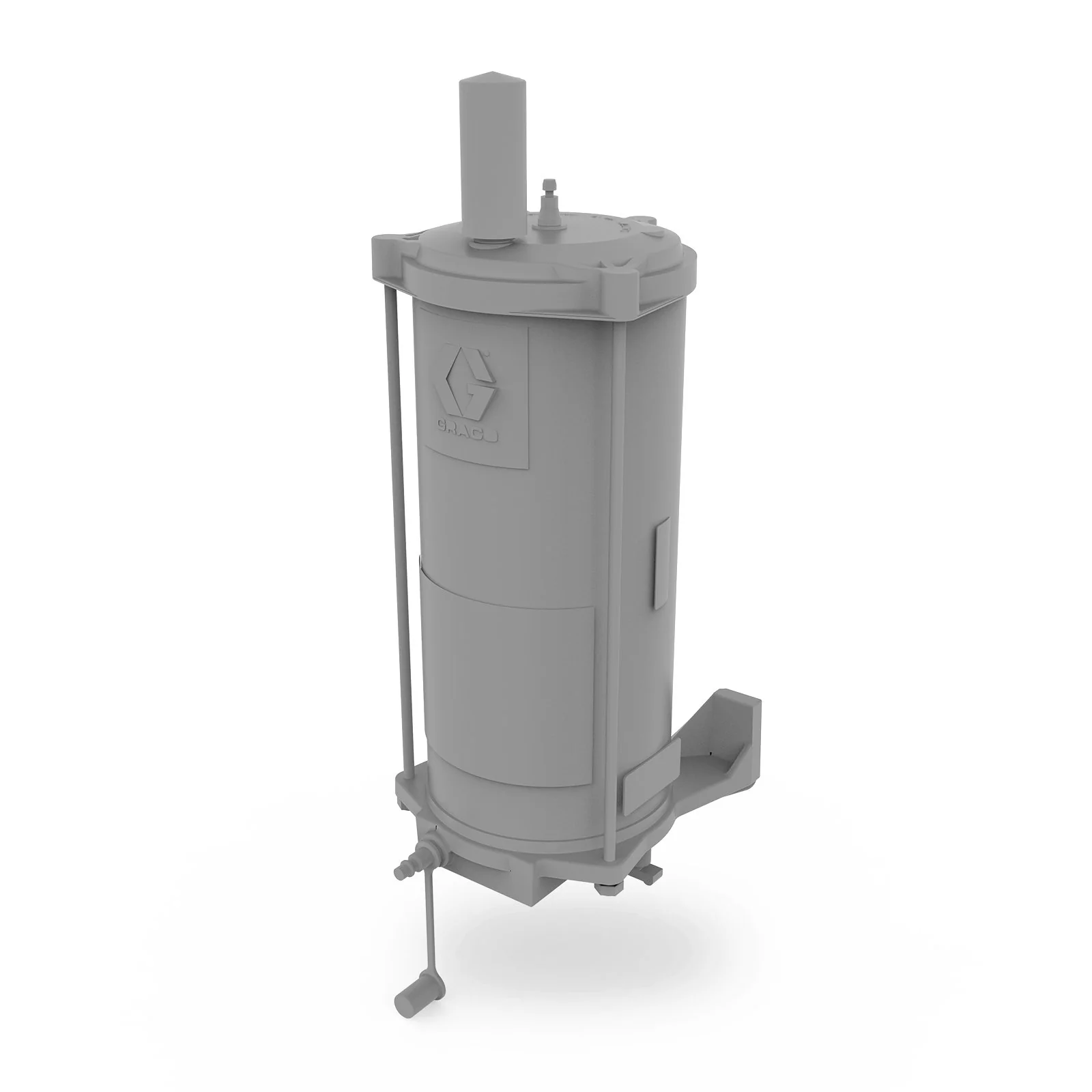 Graco 5.42 kg (12 lb) Plastic Cylindrical Grease Reservoir - Ysert