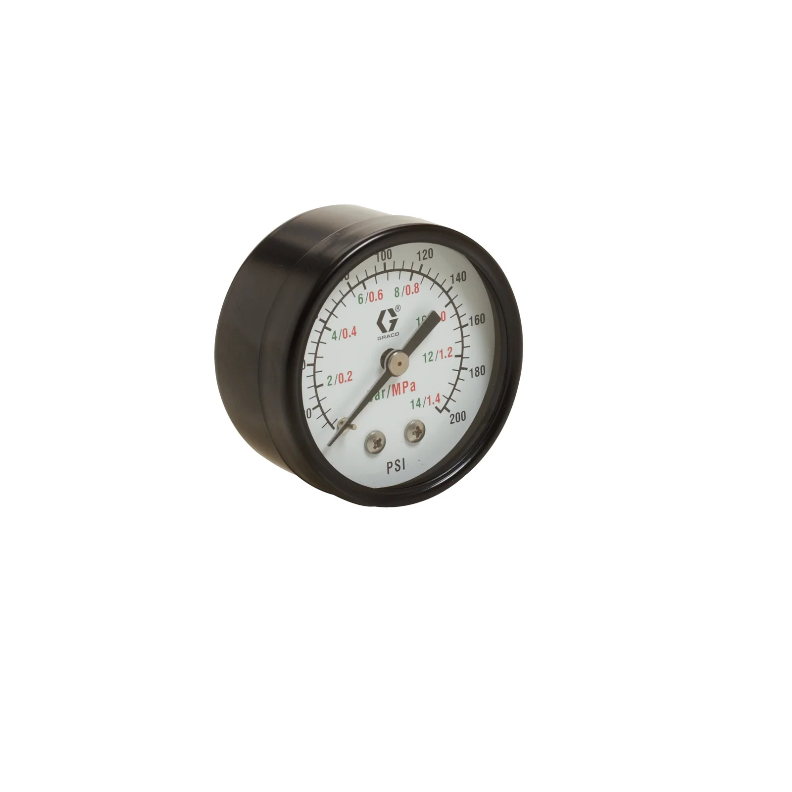 Low Pressure Air Gauge, back mount, 0-7 bar (0-100 psi) pressure range - Ysert