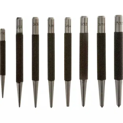 Grizzly T28742 - Center Punch 8 Piece Set - Ysert