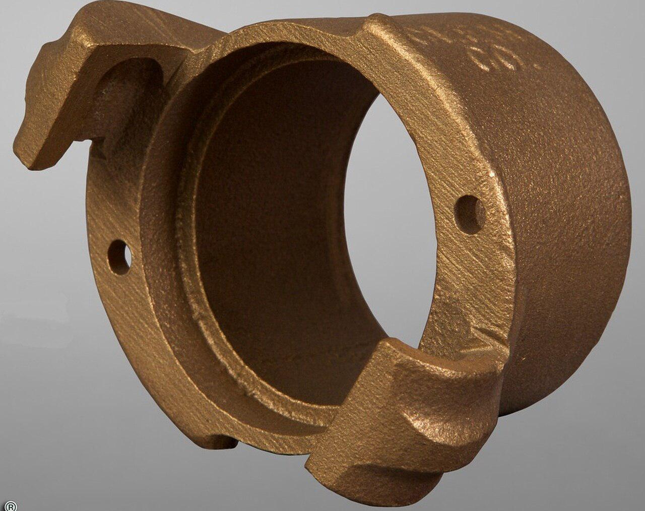 Clemco 00576 CFFH-B Brass Quick Coupling Nozzle Holder for Flanged Nozzles. - Ysert