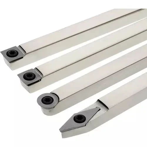 Grizzly T30498 - 6 Pc. Collet Woodturning Chisel Set With Carbide Inserts and Aluminum Handles - Ysert