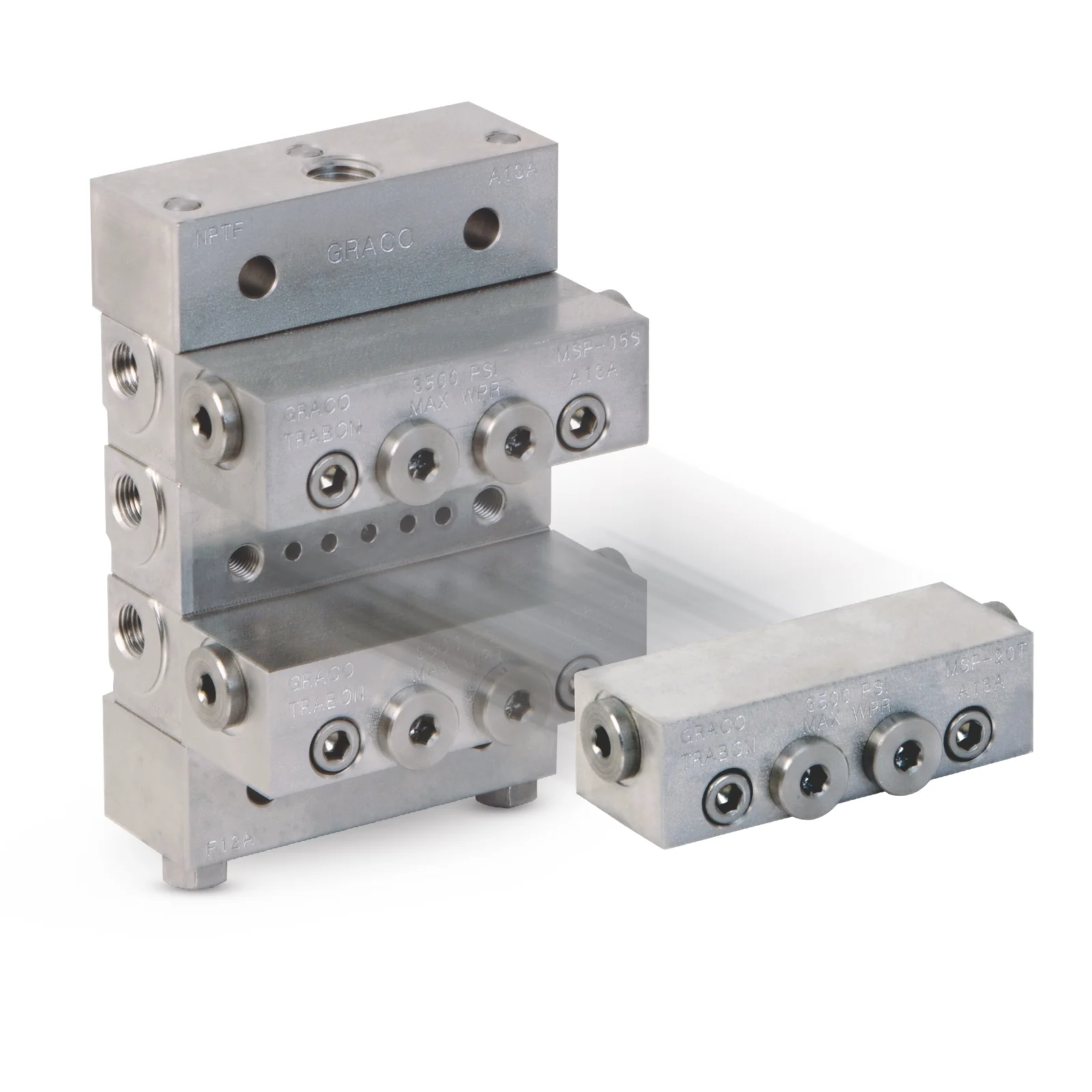 Graco Trabon® MSP Modular Divider Valve - MSP-20S - 0.66 cm³ (0.040 in.³) - Ysert