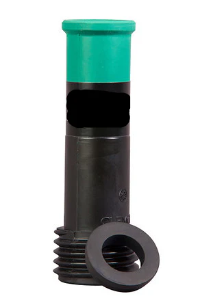 Clemco TMP Tungsten Carbide Lined Long Venturi Style Contractor Thread 1 inch Entry Rubber Jacketed Sandblast Nozzle - Ysert