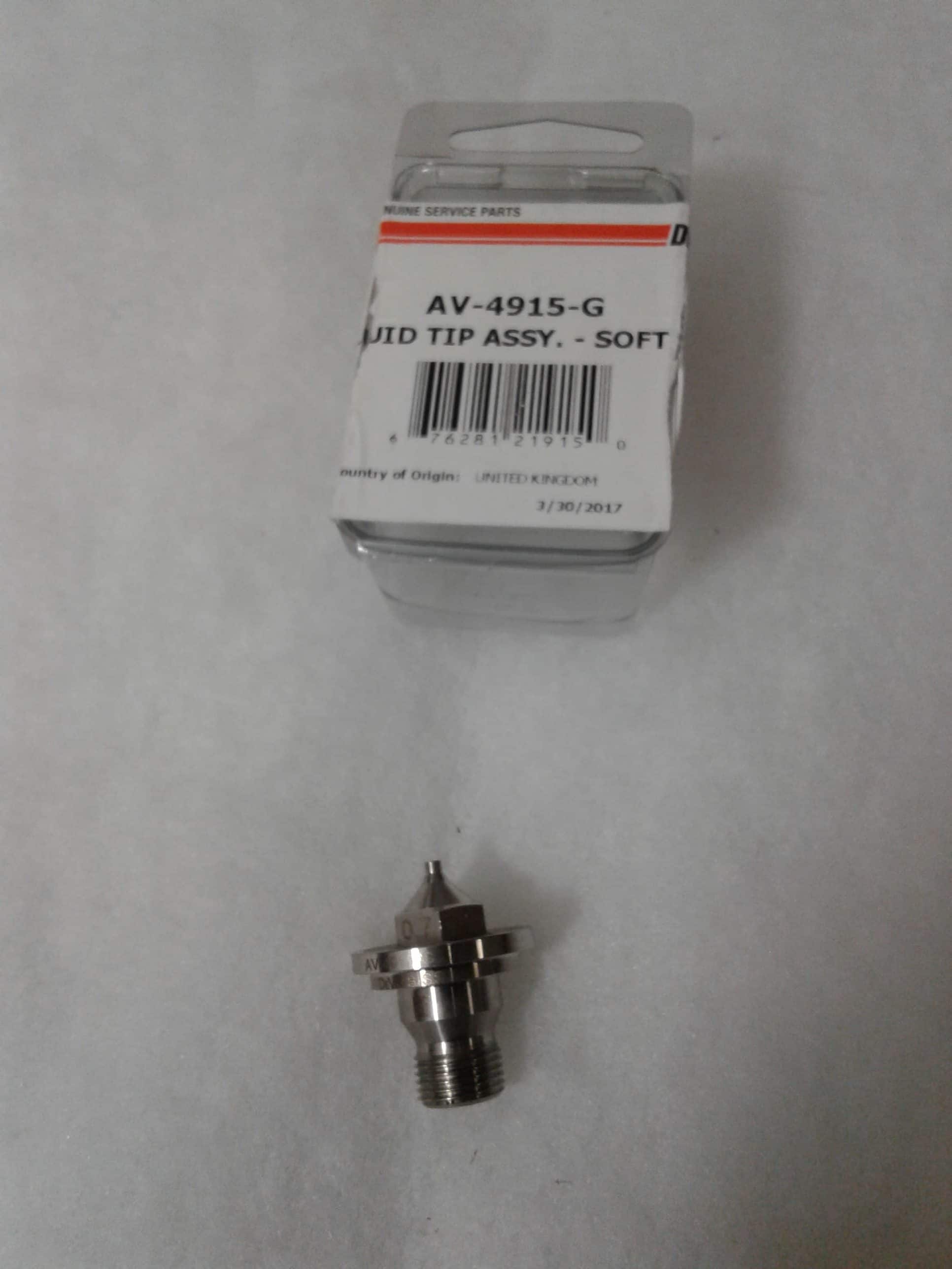 Devilbiss Fluid Tip Pollyethylene Needle Seat .8 (Optional 300 GR. S.S. W/ U.H.M.W. ) - Ysert
