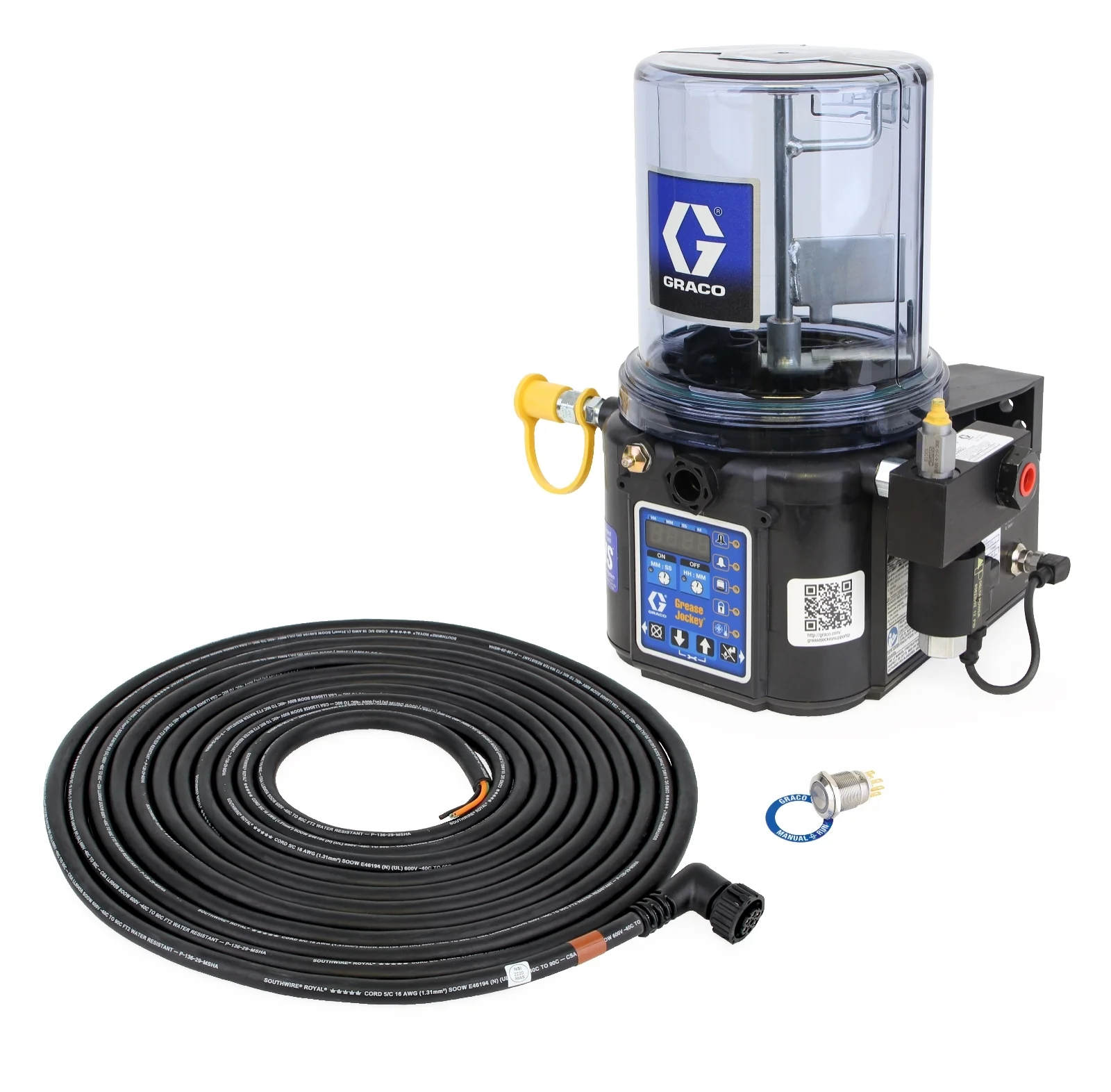 Graco Electric Grease Jockey® Pump, 12V, Data Management System, Manual Run Button - Ysert