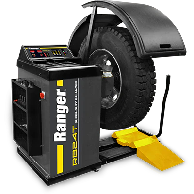 RANGER 5140149 RB24T 1-Ph. 208-240V Truck Wheel Balancer With Deluxe Adapter Kit - Ysert