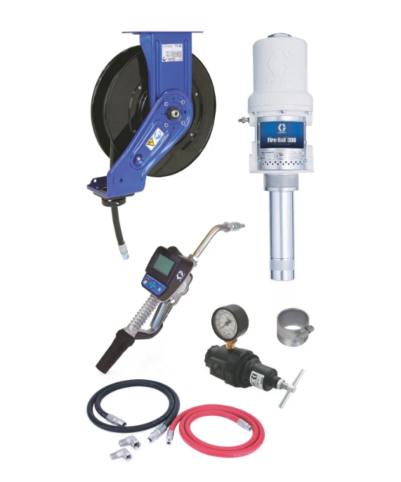Graco 241633 Fire-Ball® 300 Series 5:1 Bulk Oil Dispensing Pump Package - Ysert