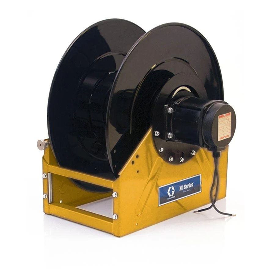Graco XD70™, Diesel Fuel, 2 in. (51 mm) Inlet/Outlet, Bare Reel (2 in. X 33 ft. (51 mm X 10 m) Capacity), NPT, Pneumatic Motor, Yellow - Ysert