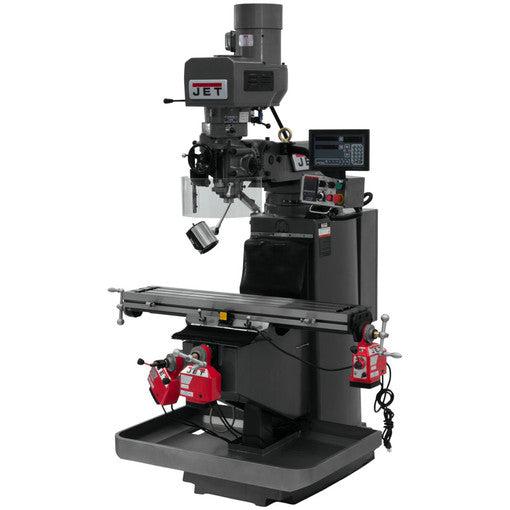 Jet Tools - JTM-949EVS Mill With 3-Axis Newall DP700 DRO (Quill) With X, Y and Z-Axis Powerfeeds - Ysert