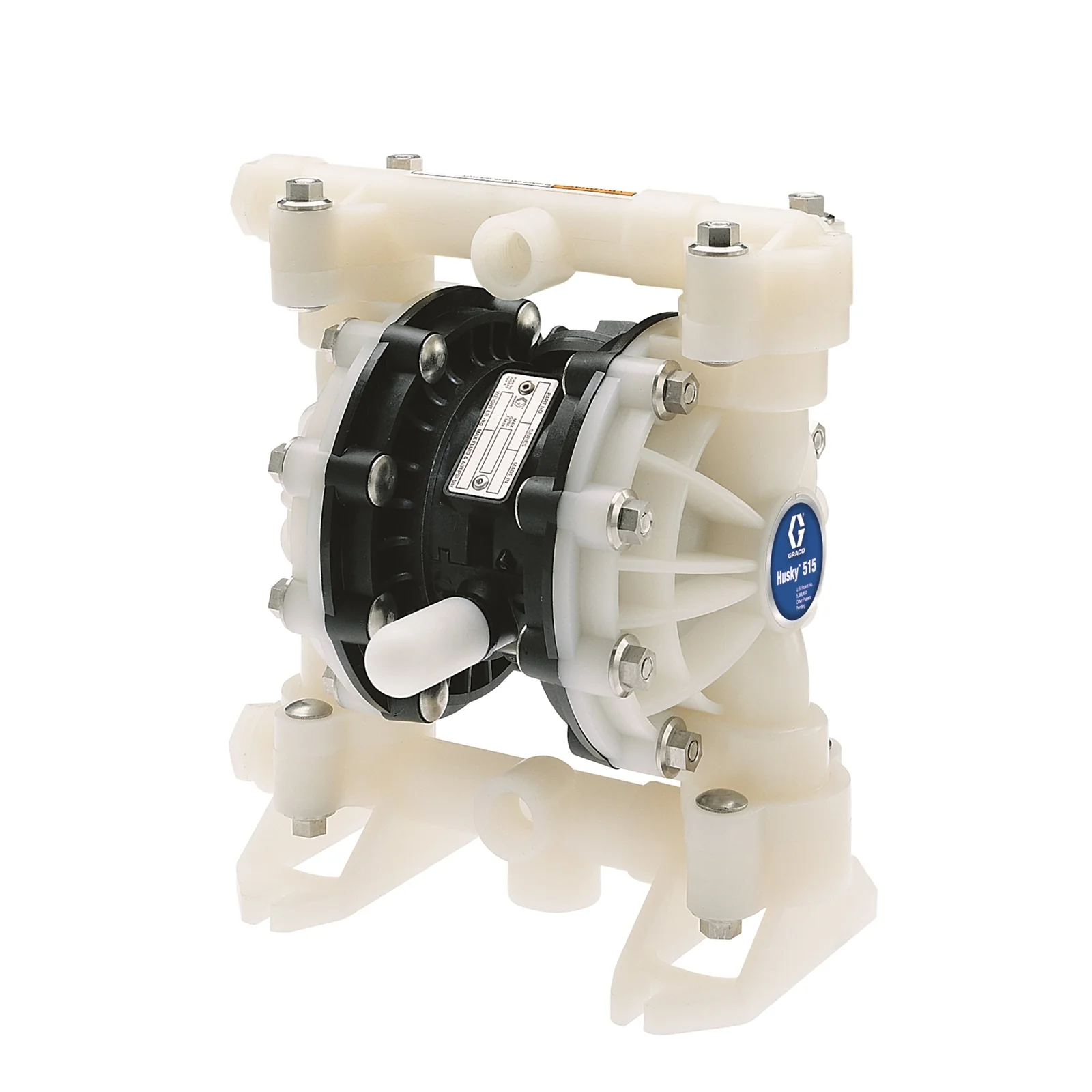 Graco Husky 515 AC 1/2 in NPT Standard Pump, PP Center Section, AC Seats, TPE Balls & TPE Diaphragm - Ysert