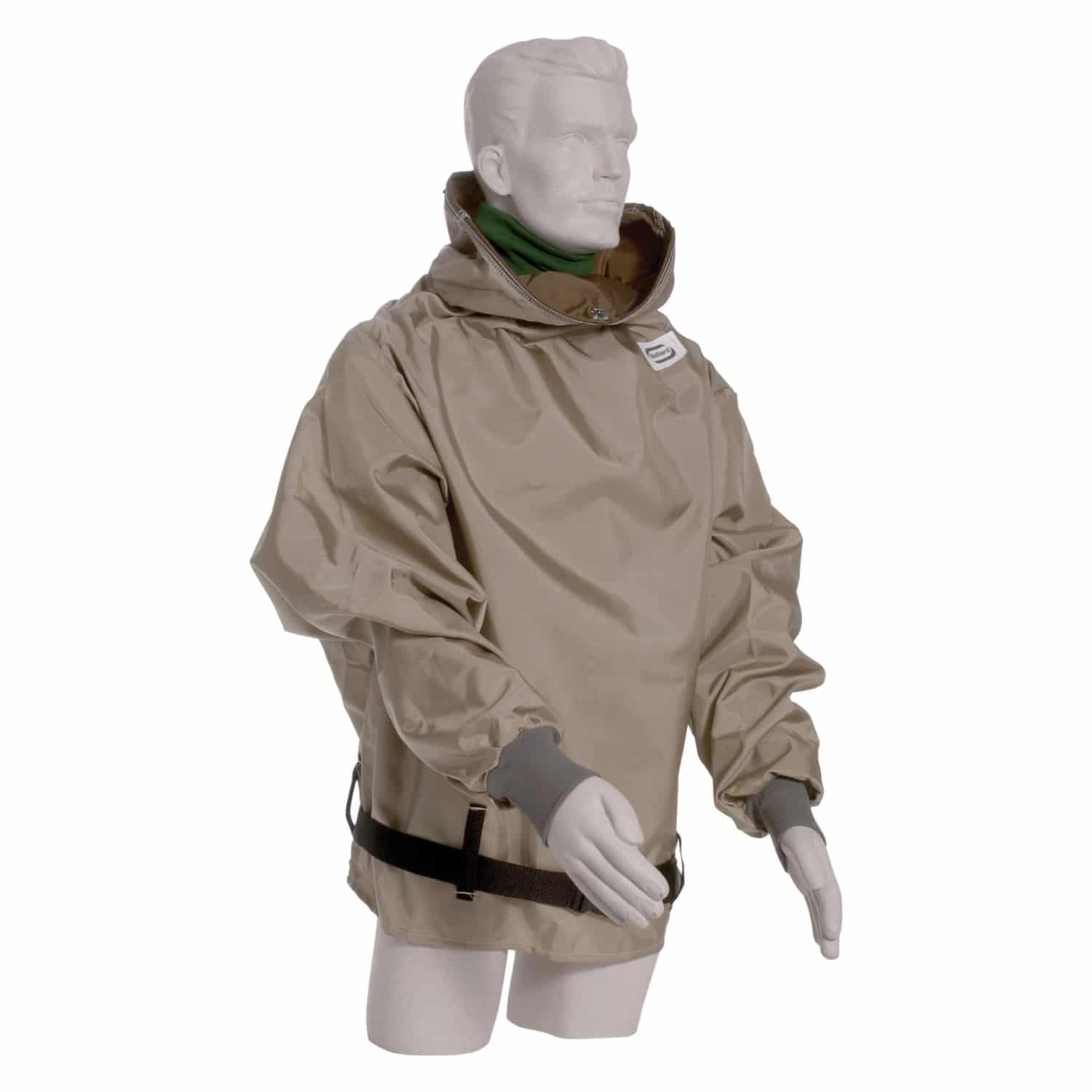 Hibernia Parka -Tan Nylon Parka with sleeves - 38” length - Ysert