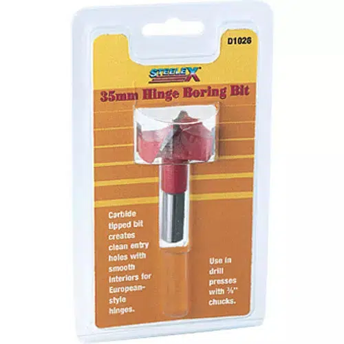 Steelex D1026 - 35mm Hinge Carbide Tipped Boring Bit - Ysert