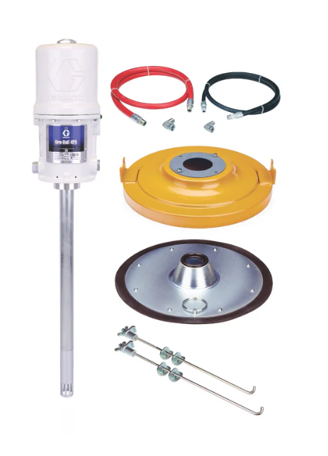 Graco 243817 Fire-Ball® 425 Series 75:1 120 Lb. (54 Kg) Open-Head Cover-Mounted Package - Ysert