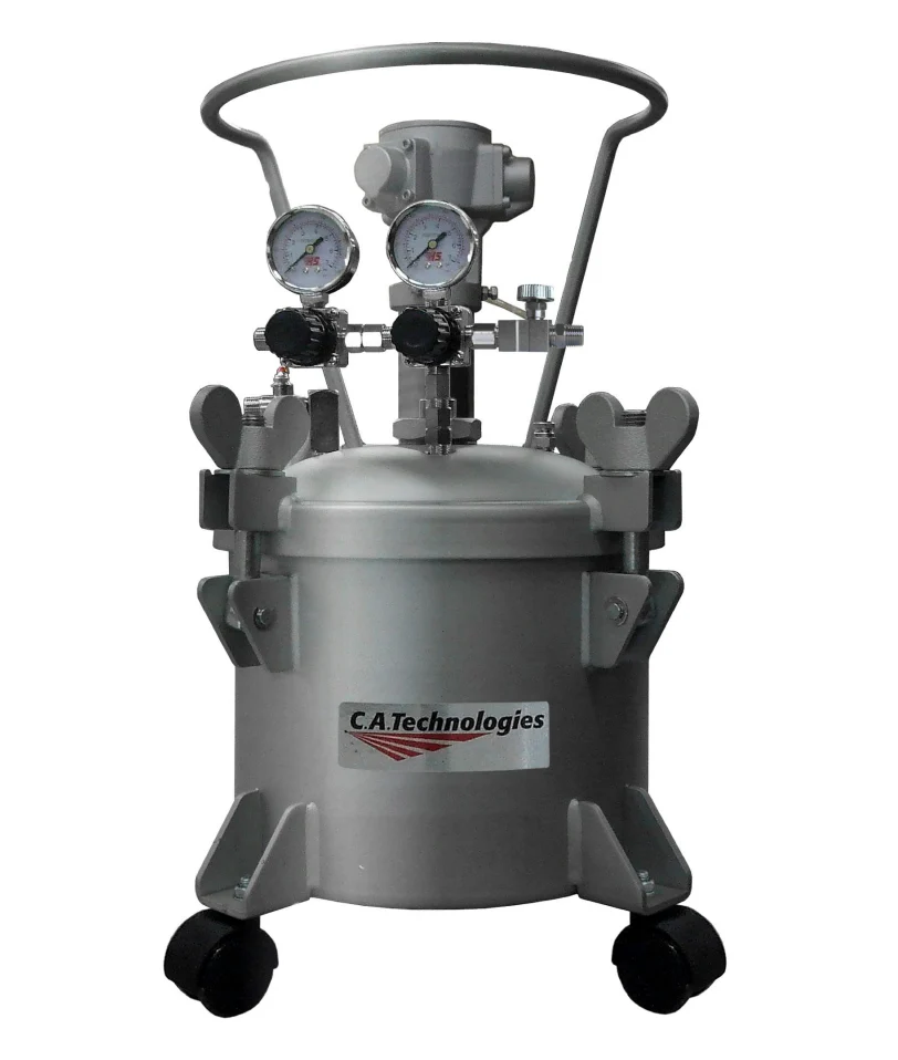 C.A Technologies 2.5 gallon (NON-ASME) Stainless Steel Air-Agitated Pressure Tank - DOUBLE REGULATED - Ysert