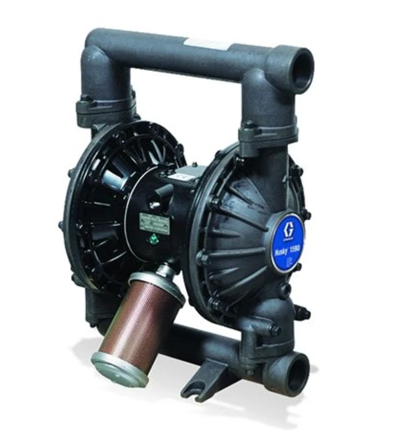 Graco DB3655 Husky 1590 AL 1-1/2 in. (38.1 mm) NPT Standard Pump, AL Center Section, SP Seats, TPE Balls & TPE Diaphragm - Ysert