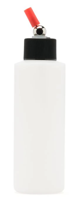 Iwata I4704 High Strength Translucent Bottle 4 oz / 118 ml Cylinder With Adaptor Cap - Ysert