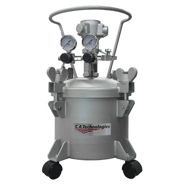 C.A Technologies 2.5 Gallon Pressure Tank w/  Air Powered Agitation - Double Regulated (NON-ASME) - Ysert