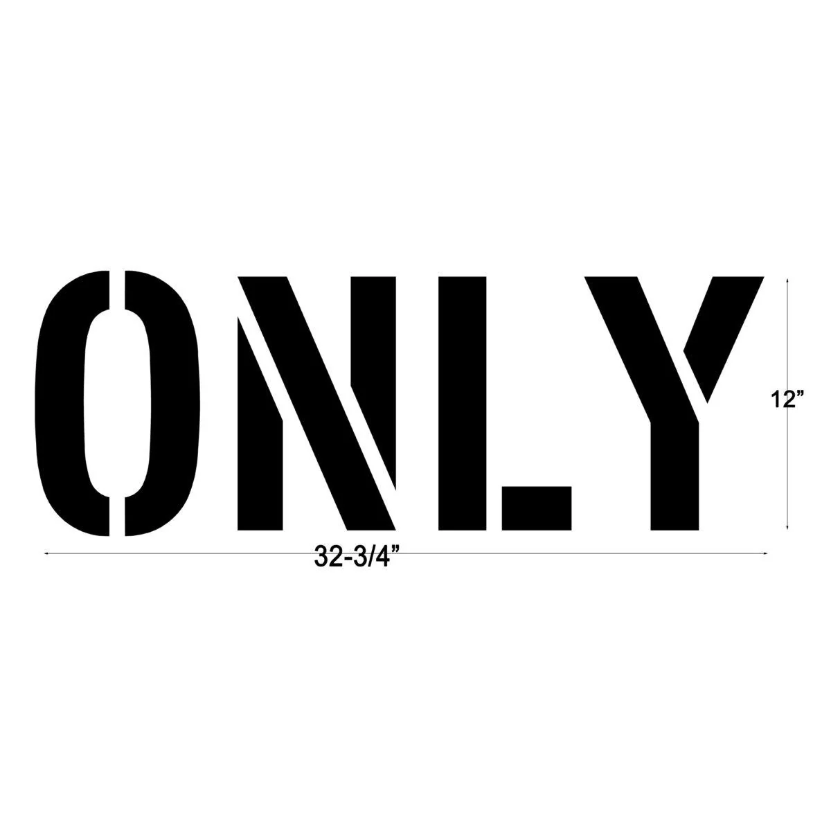 NEWSTRIPE ONLY Word Stencil - 12 inch - Ysert