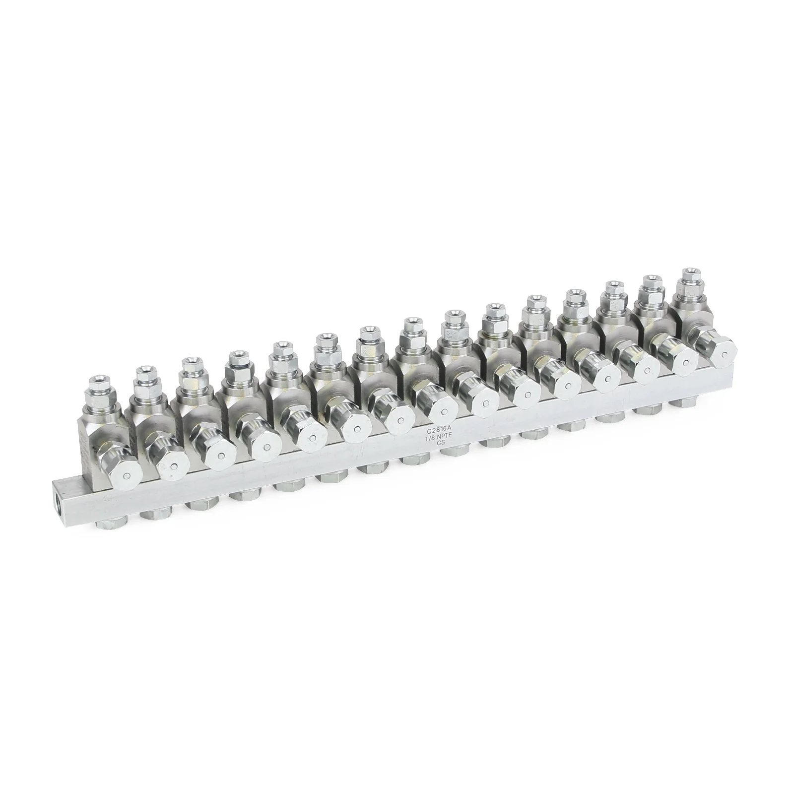 Graco GL-33™ Grease Injector, Carbon Steel, 15 Injector Manifold, 1/8 in. BSPP x 6 mm - Ysert