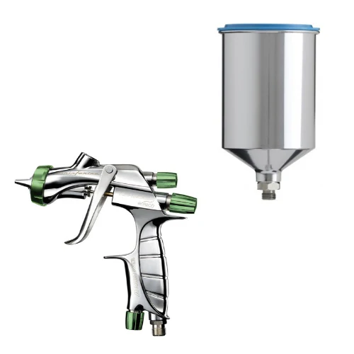 IWATA LS400-1405 Gravity Feed Hand Spray Gun w/ PCG7D-2 700ML 1/4″ Aluminum Cup - Ysert