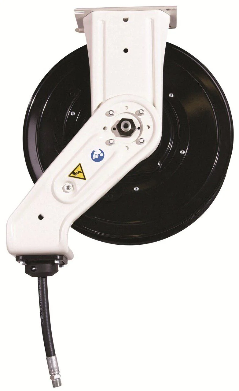 Graco SD 10 Series Hose Reel w/ 1/4 in. X 50 ft. Hose - Grease - White - Ysert
