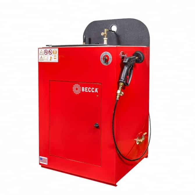 Becca S100M Manual Spray Gun Cleaner w/ POWERCLEAN, Flow Brush, Power Pistol, Foot Pedal, & High Flow QD - Ysert
