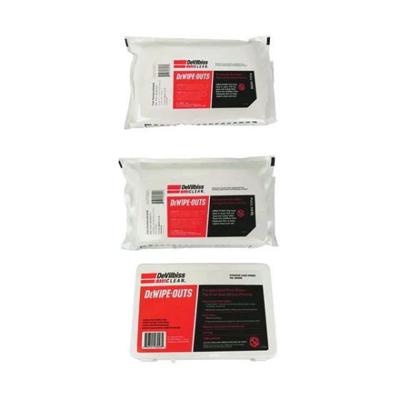 DevilBiss® DeWipe-Outs™ 803046 Pre-Saturated Dry Climate Prep Wipe, 11 x 17 in, White, Pouch - Ysert