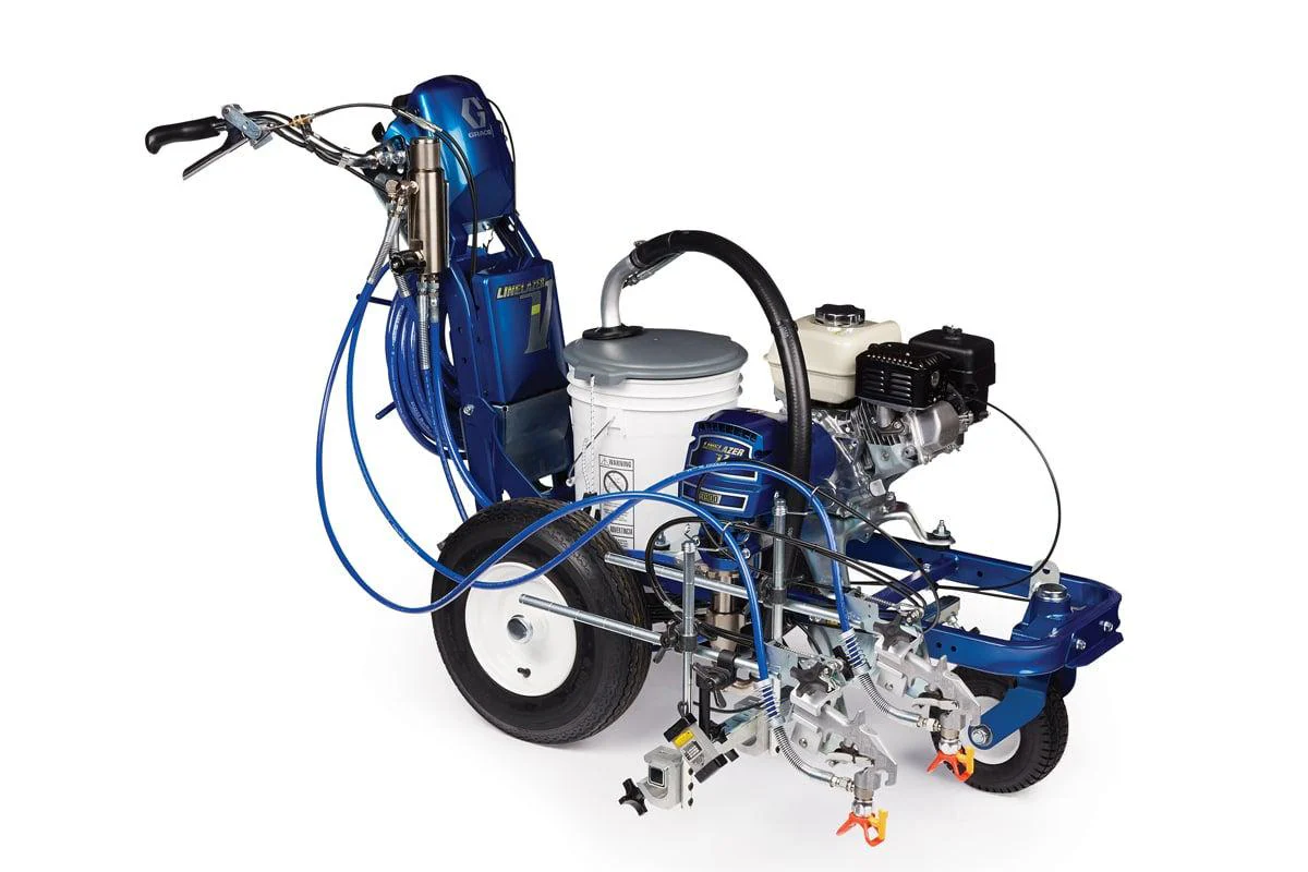 LineLazer V 3900 HP Automatic Series Gas Airless Line Striper - 2 Auto Guns w/ LazerGuide 2000 - Ysert