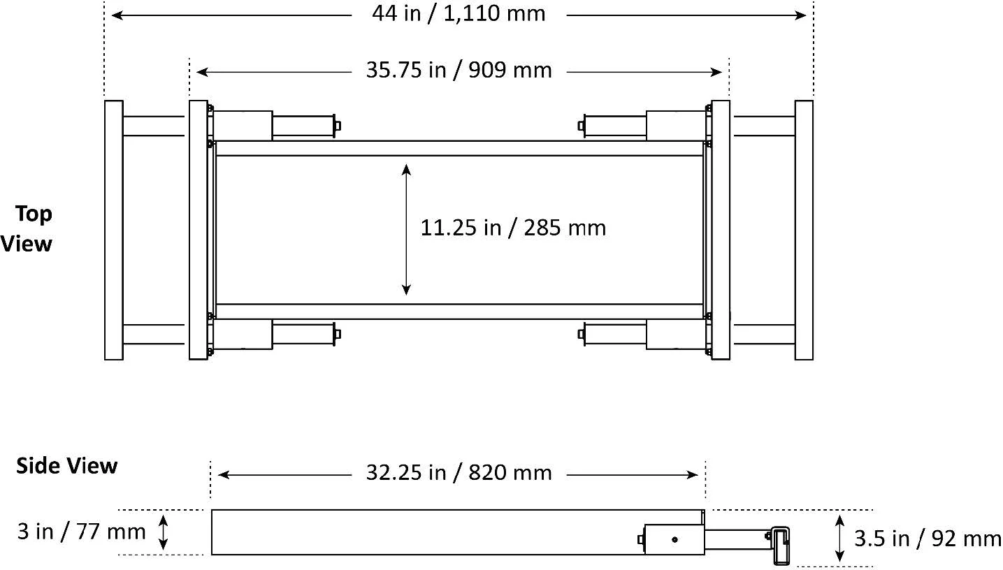 DANNMAR JP45 (5215825) 4,500-lbs. Capacity Telescoping Jack Tray - Ysert