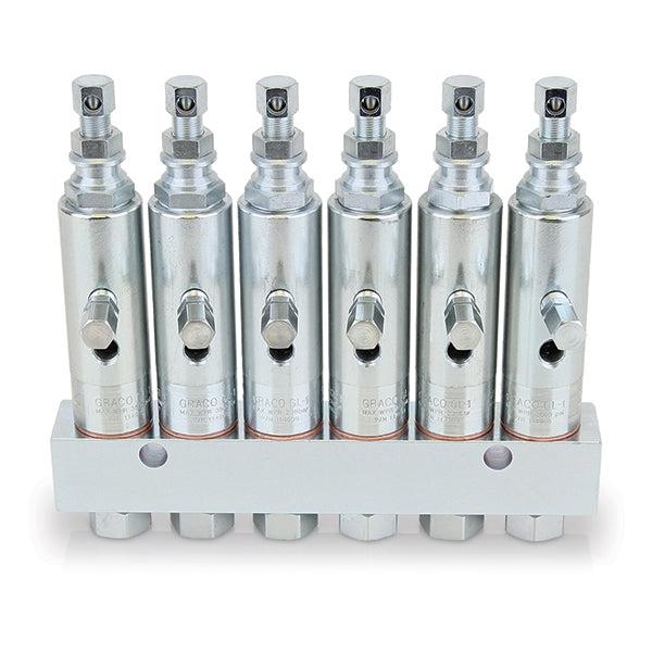 Graco GL-1™ Grease Injectors - 6 Injectors and Manifold - Ysert