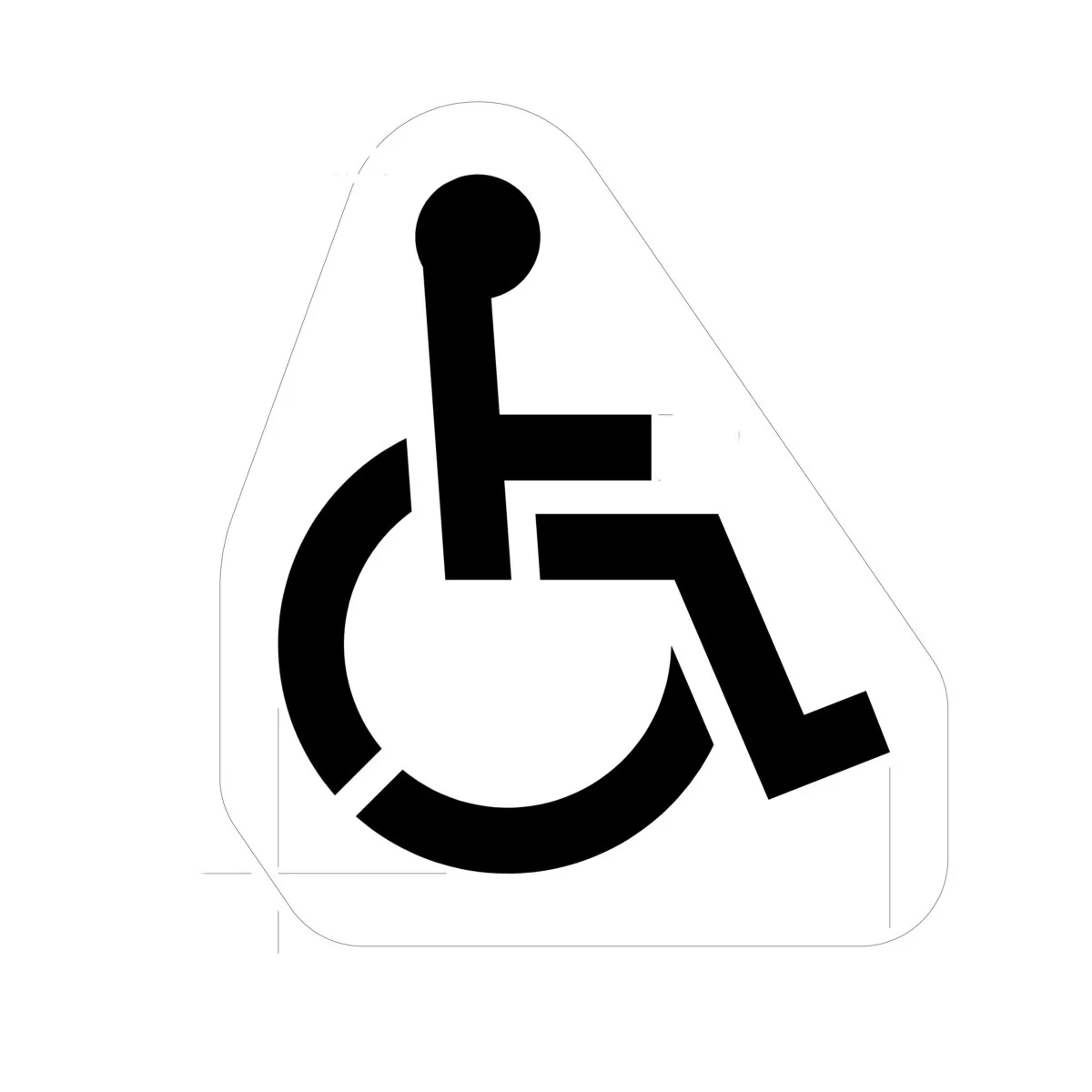 NEWSTRIPE Handicap Symbol - 1/16 inch - Ysert