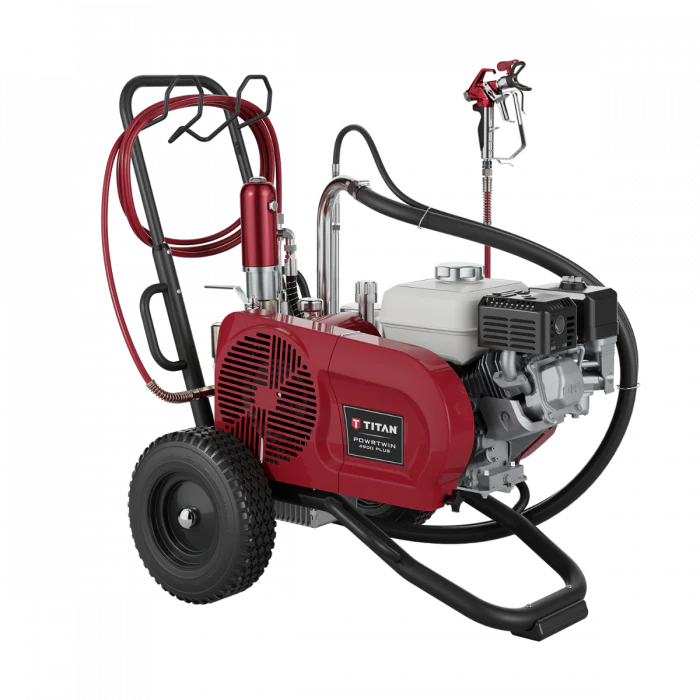 Titan PowrTwin 4900 Plus 3300 PSI @ 1.50 GPM Gas Airless Paint Sprayer - Cart (For California customers only) - Ysert