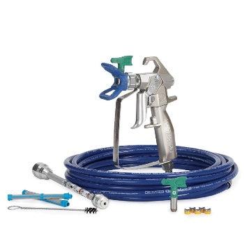 Graco Contractor Fine Finish Gun & Hose Kit 3/16 in. x 25 ft. BlueMax II Airless Hose (3300 PSI) - Ysert
