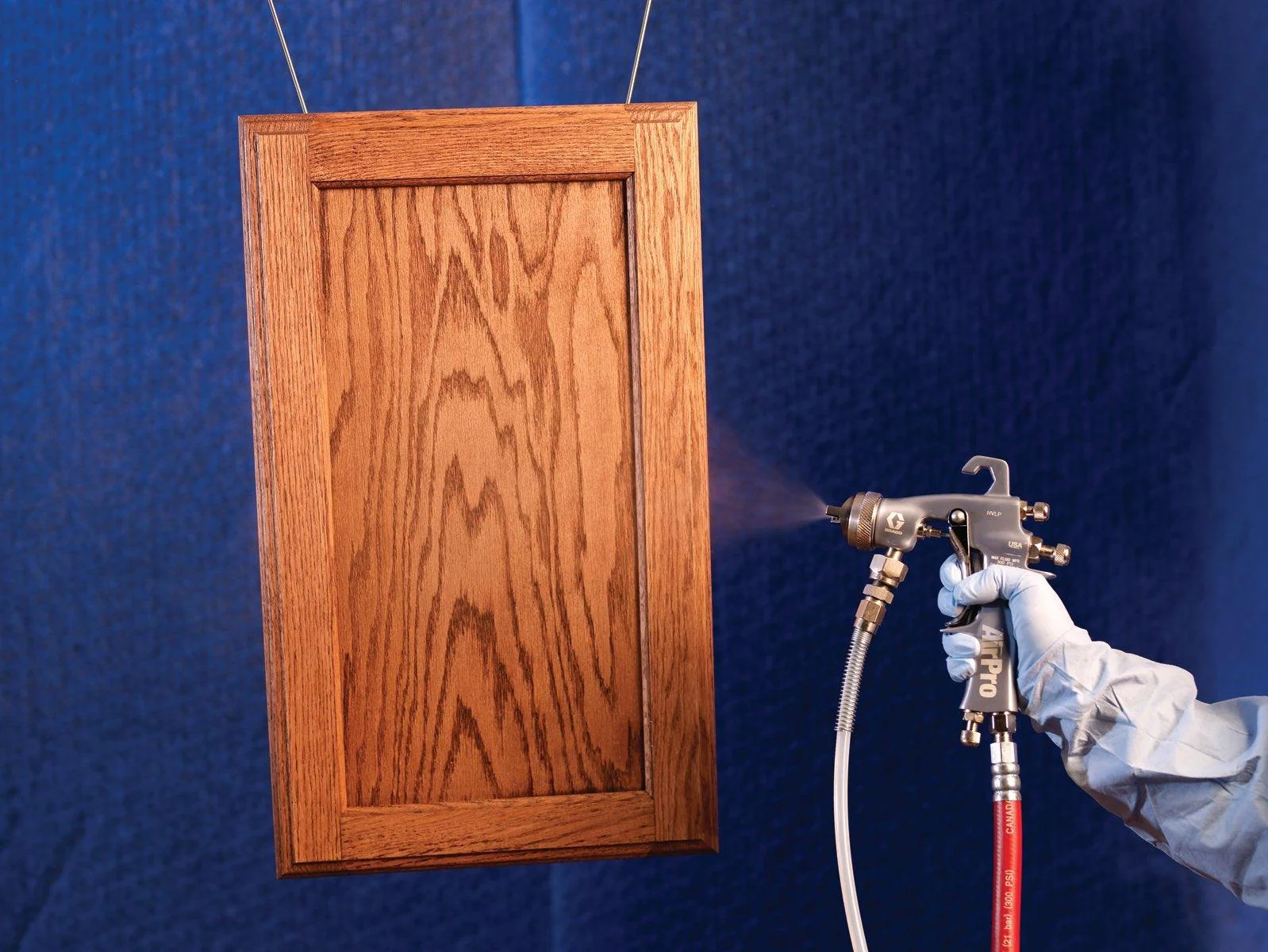 AirPro Air Spray Pressure Feed Gun, HVLP, 0.040 inch (1.0 mm) Nozzle, for Wood Applications - Ysert