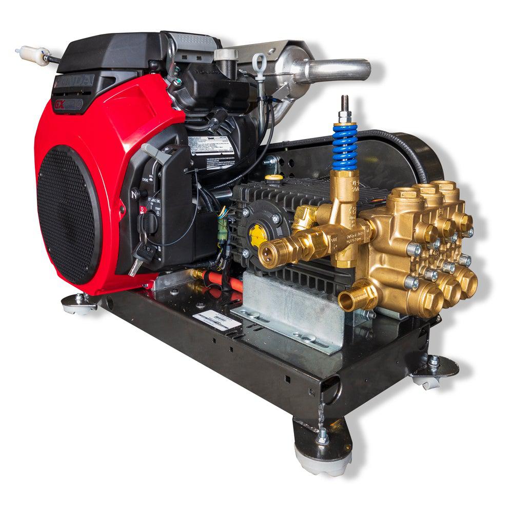 BE Industrial Series 3500 PSI @ 8.0 GPM Belt Drive Honda GX690 TRIPLEX GENERAL TSF2021 - Truck Mount - Gas Pressure Washer - (Accessories not Included) - Ysert