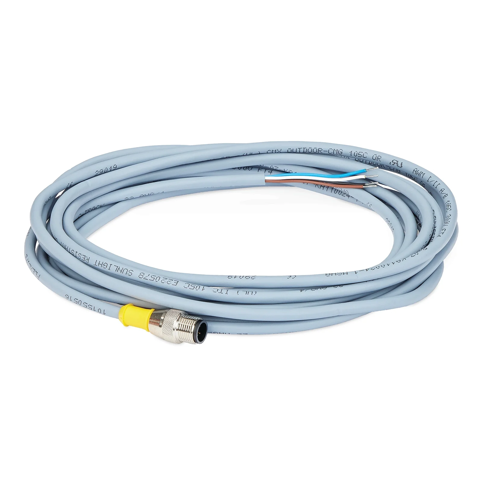 Accessory Cable for G-Series Pumps - 16 foot, M12 Connector (Male) x Flying Leads - Ysert