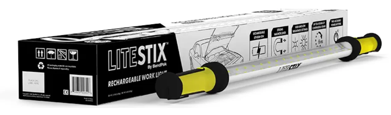 BendPak 5150063 LITESTIX LS3MDX Lithium Rechargeable Underhood Work Light / 1,200 Lumens - Ysert