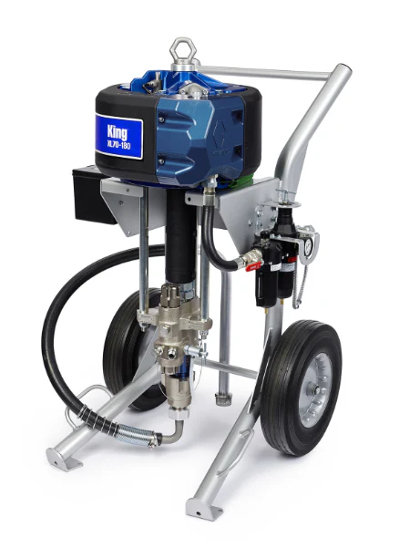 Graco K45FL1 King 45:1 Sprayer, Integrated Filter, Light Weight Cart, Air Controls, Siphon Kit, XTR-5+, 50 ft (15 m) Hose, 6 ft (1.8 m) Whip - Ysert