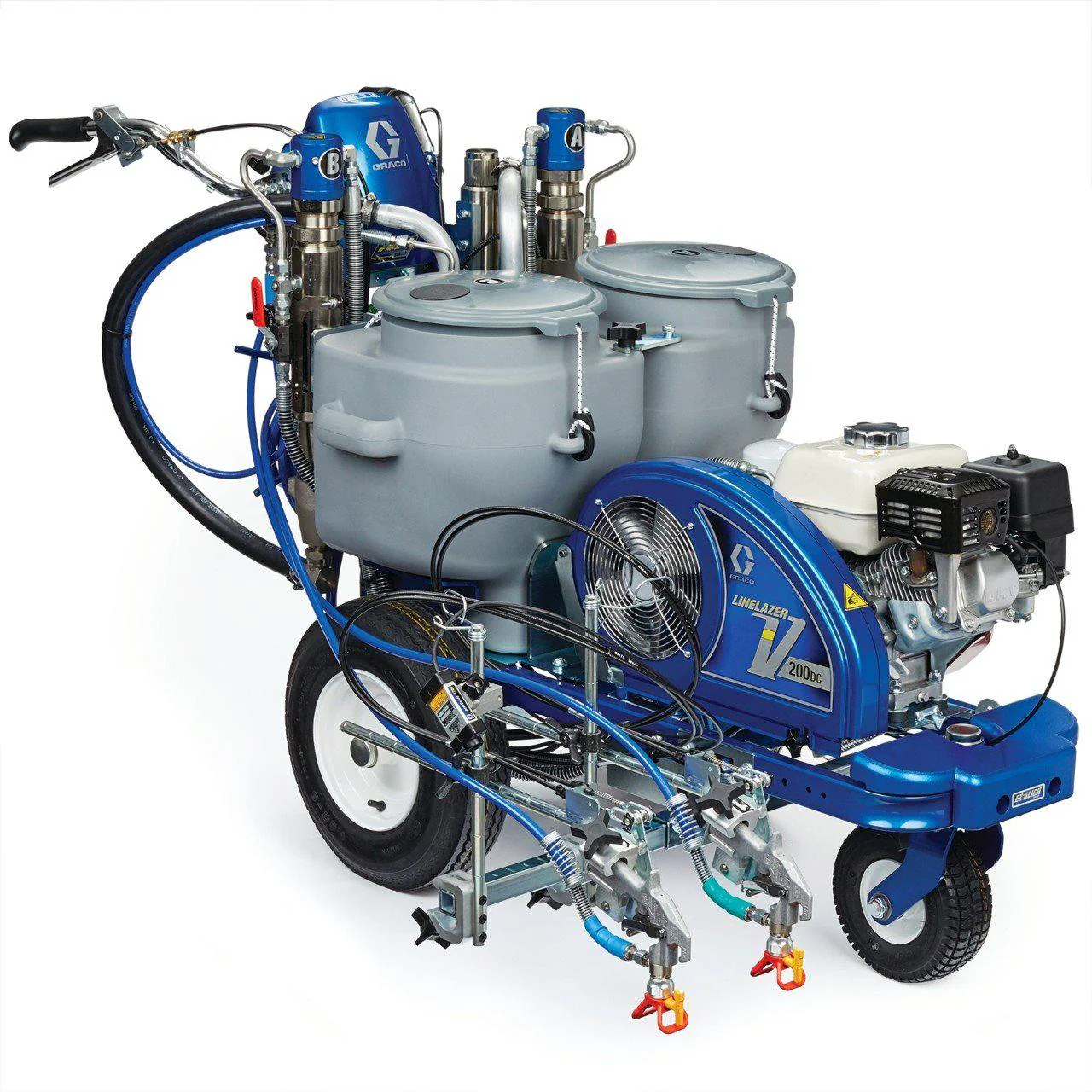 LineLazer V 200DC HP Automatic Series Airless Line Striper w/ 2 Auto Guns - Ysert