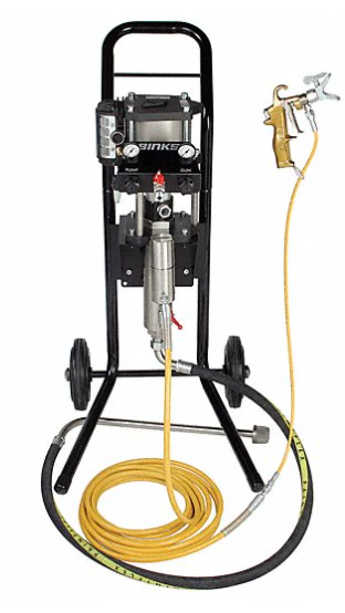 Binks MX1231UC-PDC1S25 Airless Pump Outfit: Cart Mounted, 1.2 gpm Flow Rate, 3,100 psi Op Pressure, 25 ft Hose LG - Ysert