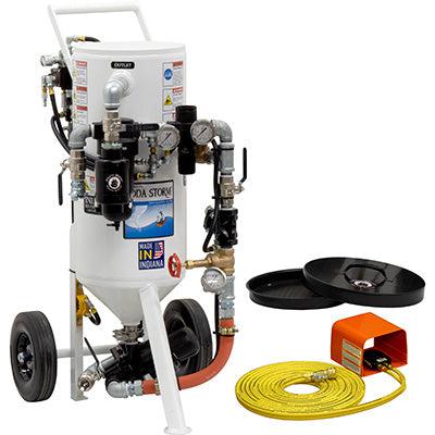 Pneumatic SODA Storm 150 PSI Pressure Hold System 3.5 cu.ft. Cabinet Series Abrasive Soda Blast Pot - Ysert