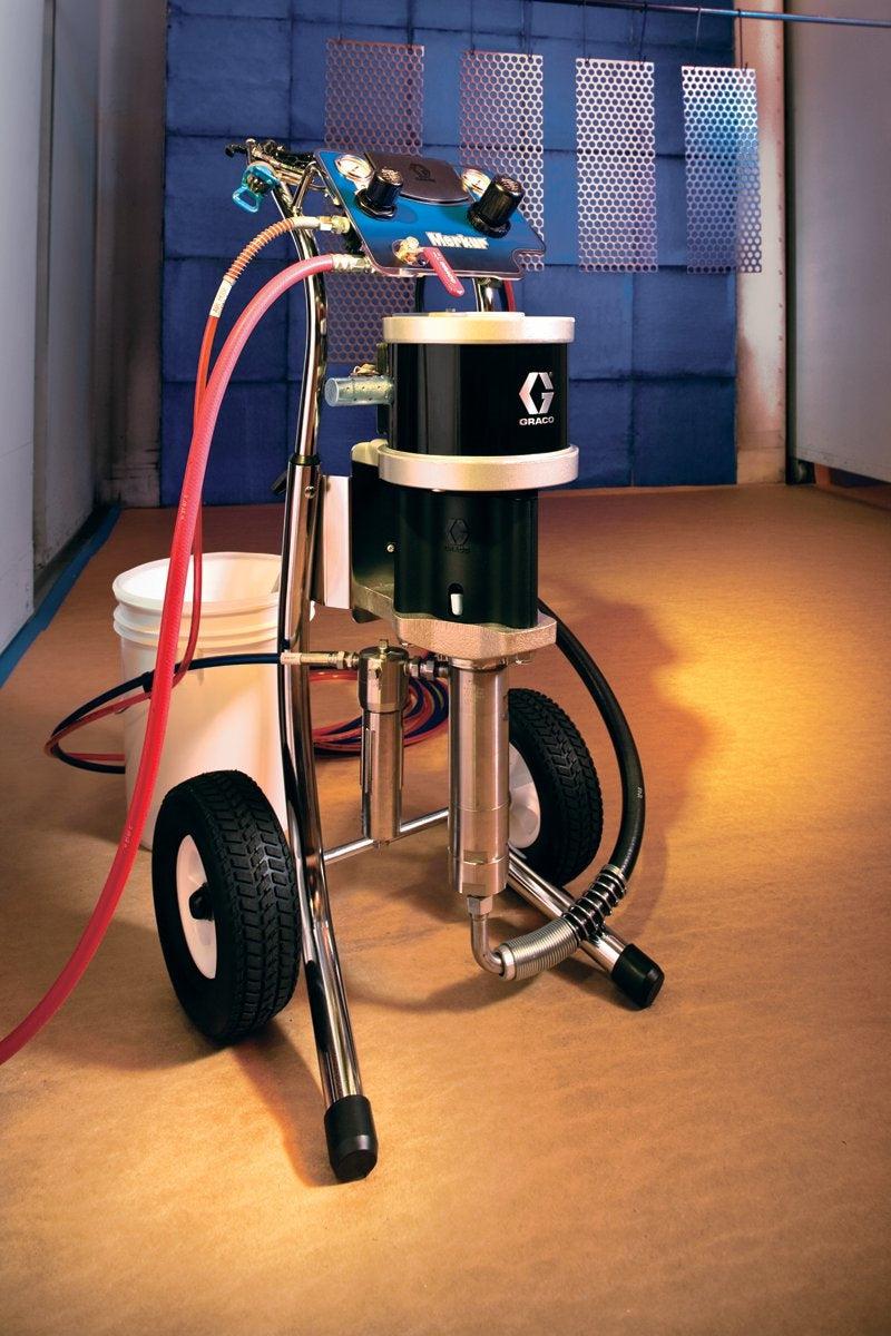 10:1 Merkur Pump, 1.2 gpm (4.5 lpm) fluid flow, Cart Mount, Pump/Gun Air Controls, Suction Hose - Ysert