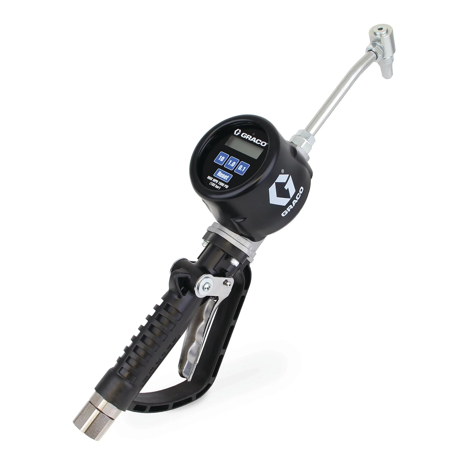 PM™ 8 Electronic Preset Gear Lube Meter - Rigid Extension - 1/2 in. (13 mm) Inlet - NPT - Ysert