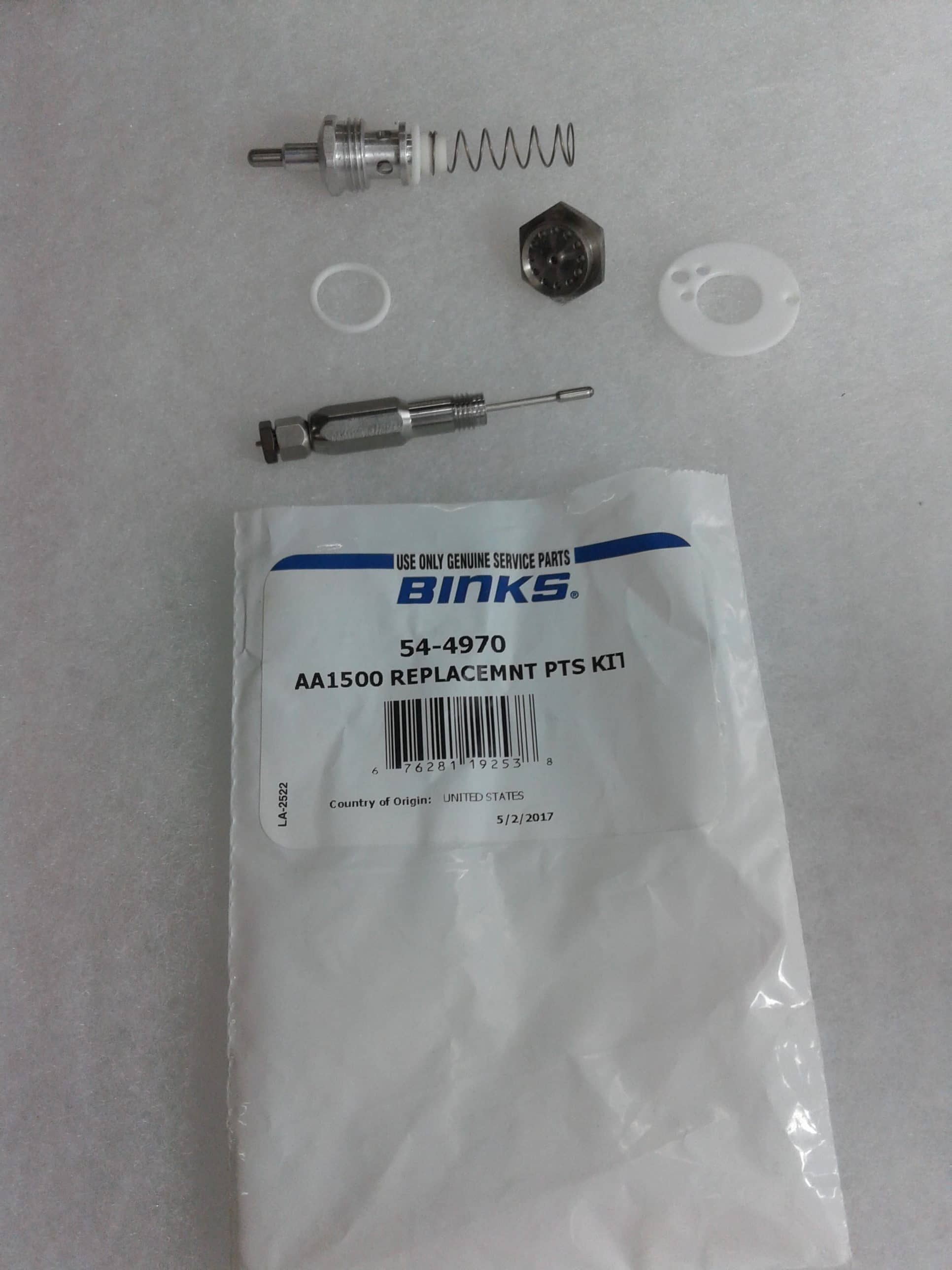 Binks 54-4970 AA1500 Replacement Part Kits - Ysert