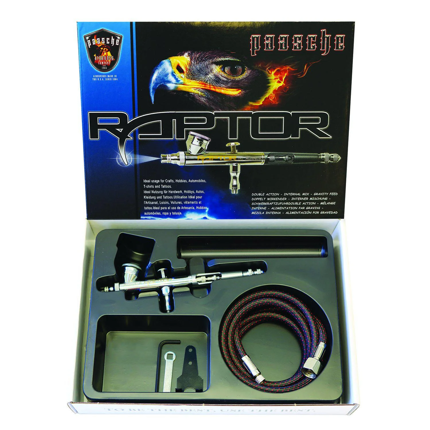 Paasche Raptor Double Action Airbrush Set - Ysert