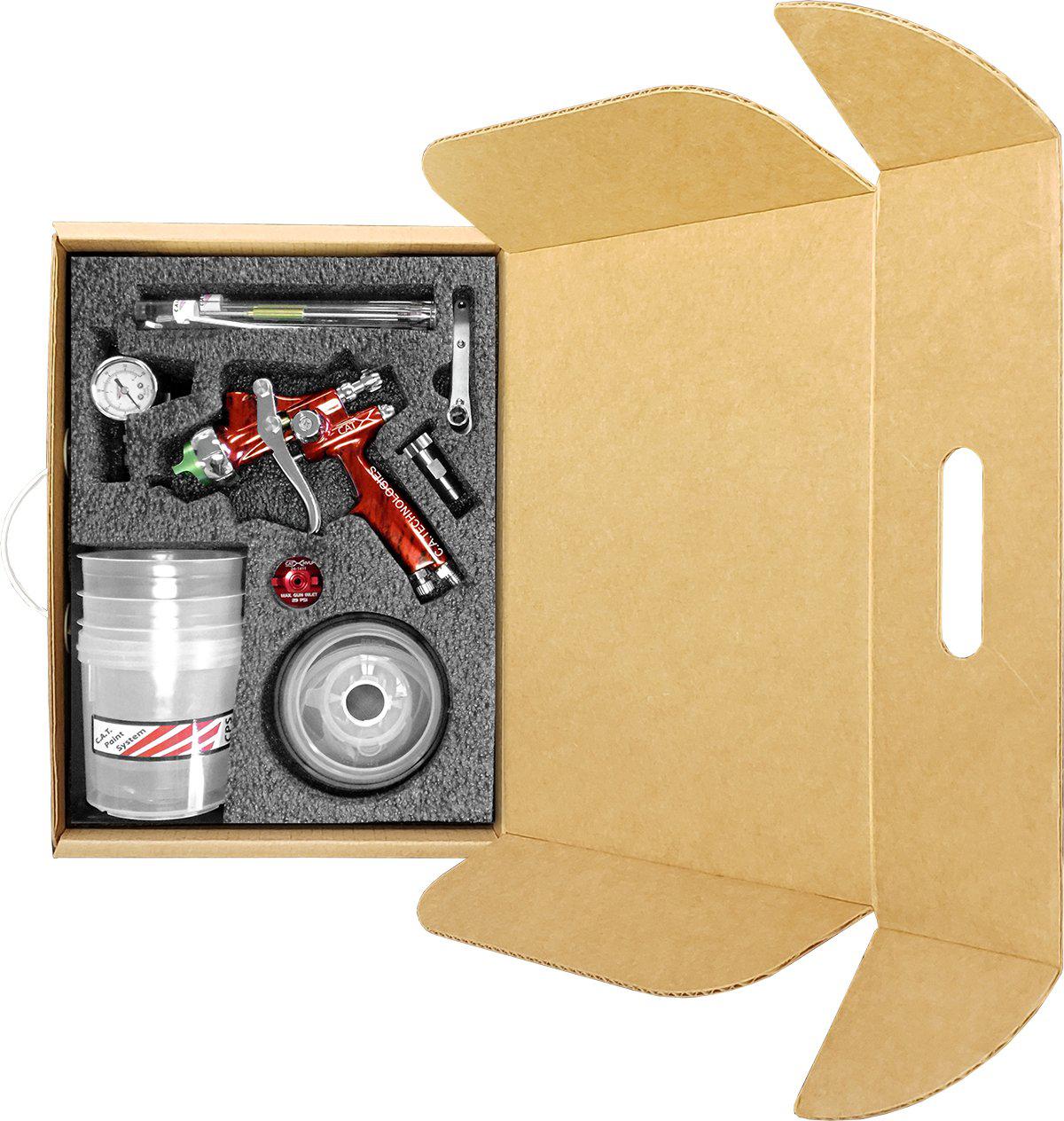 C.A Technologies CAT-X-M Marble (Fine Finish) Gravity Feed Spray Gun - Wood w/ PPS Cups - Ysert