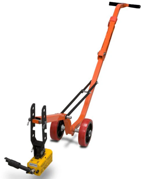 Allegro Steel Dolly and HD Magnet (Lift Weight: 900 lbs. Flat Items, 450 lbs. Round Items) - Ysert